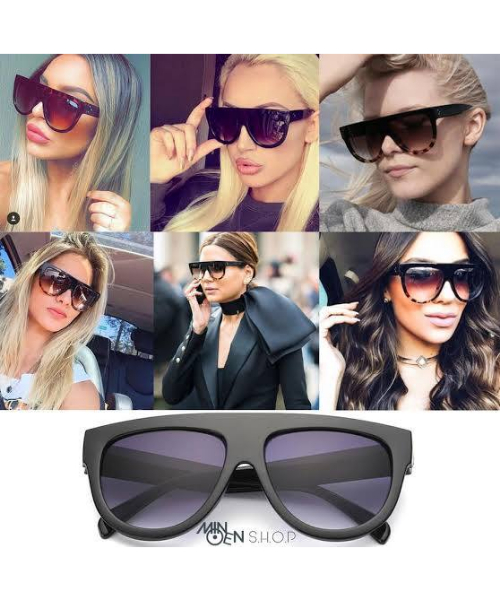 Frame Oversized Eye Sunglasses For Unisex - Black Grey