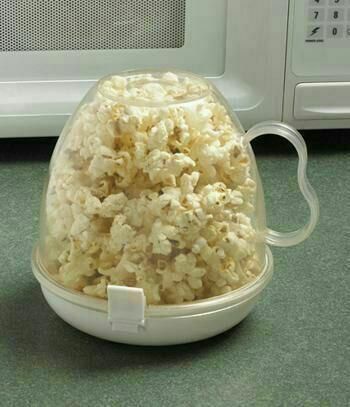 Popcorn Maker In The Microwave Within 2 Minutes - White 