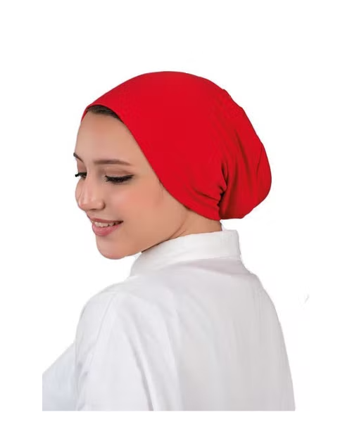 Fatah Seamless Solid Bandana for Women - Red