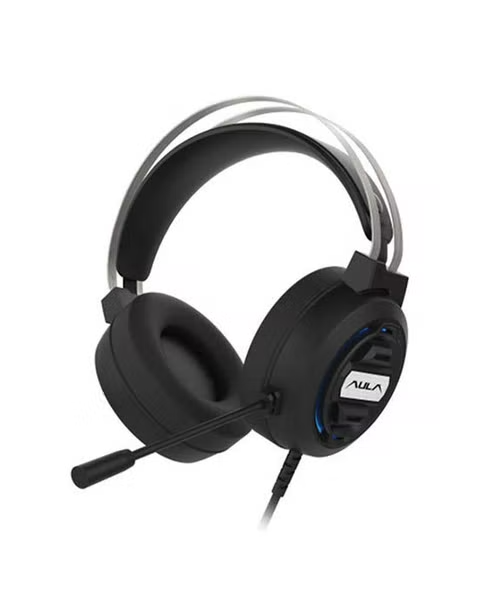 AULA 106374-EA-VG-15 On Ear Wireless Gaming Microphone Headphone - Black