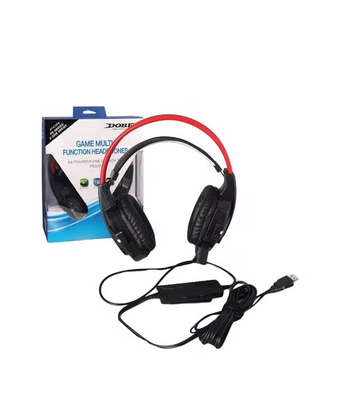 DOBE TY-836 On Ear Wired Gaming Microphone Headphone For All Devices - Multi Color