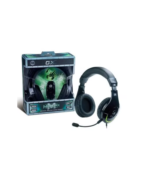 Genius GX HS-G600 On Ear Wired Gaming Microphone Headphone For All Devices - Black