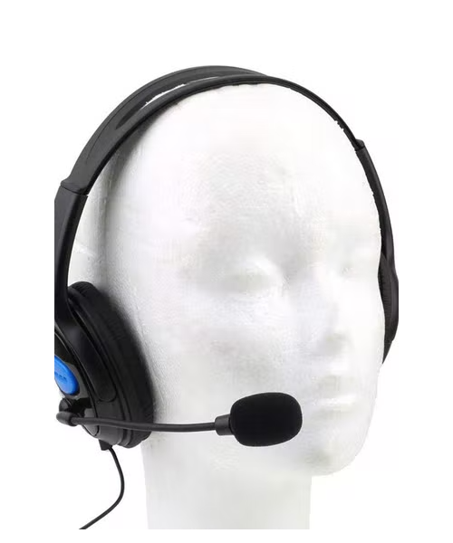 On Ear Wired Gaming Microphone Headphone For All Devices - Black
