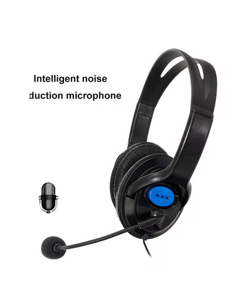 On Ear Wired Gaming Microphone Headphone For All Devices NKD280212 - Black