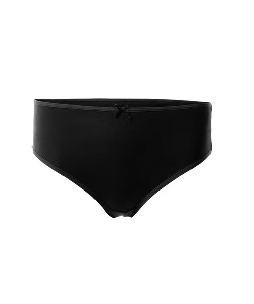 Mesery Solid Smooth Cotton Panty for Women - Black