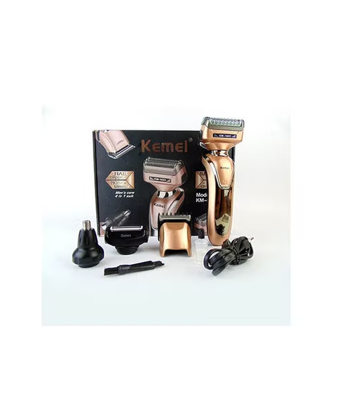 Kemei Km-1622 Dry Electric Hair Clipper Rechargeable For Men - Gold