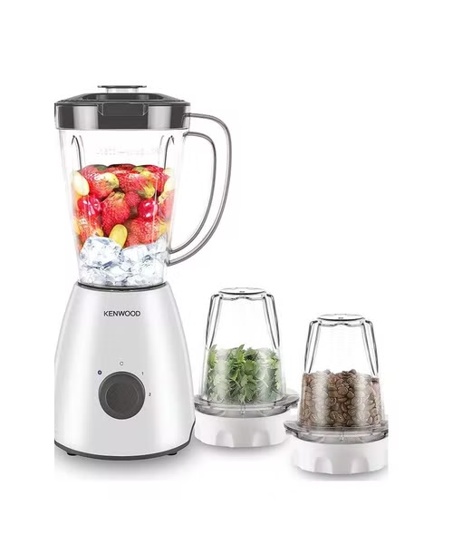 KENWOOD BLP10.COWH Electrical Blender With 2 Grinder Mill 400 Watt 2 Liter - White Clear 