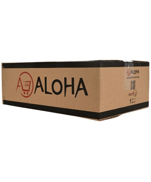 Aloha Shipping Box Medium Size 12 Cm X 22 Cm Hard Paper Set Of 25 Pcs - Beige