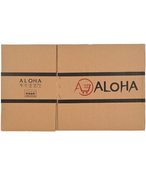 Aloha Shipping Box Medium Size 12 Cm X 22 Cm Hard Paper Set Of 25 Pcs - Beige