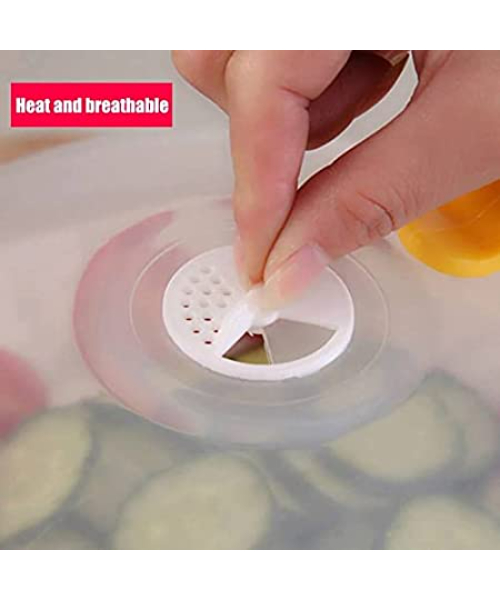 Microwave Food Cover Splatter Proof Heat Resistant Rotatable