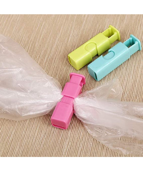 12 Pcs Bag Clips Squeeze and Lock Bread Bag Clips for Food Storage Bags