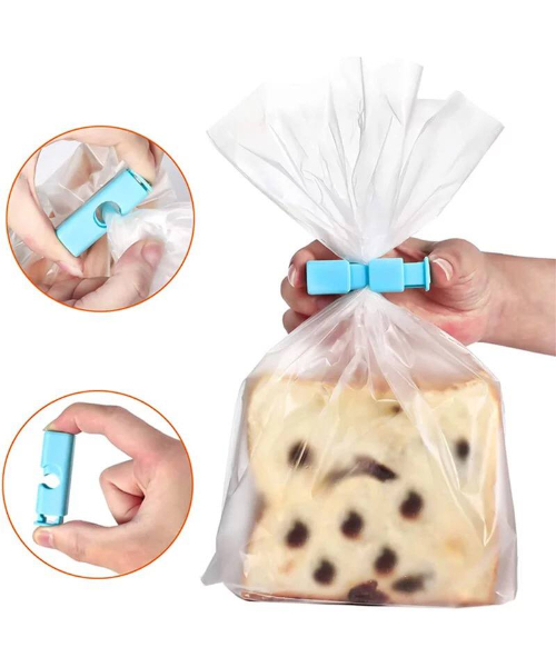 4 Pcs Bag Clips For Food Plastic Chip Clips Bag Clips Food Clips  Multifunction Food Bag Clips Snack Kitchen