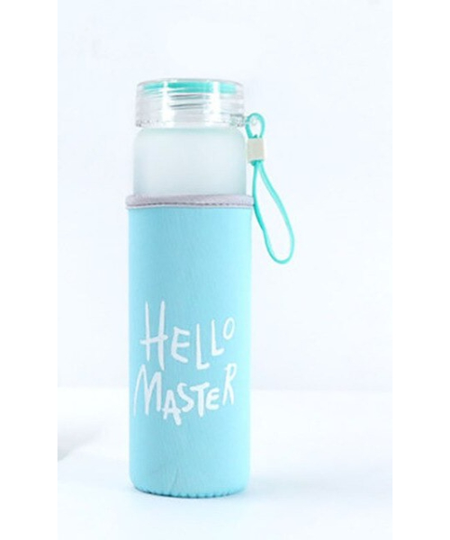 Water Bottle Hello Master 500 Ml - Light Blue