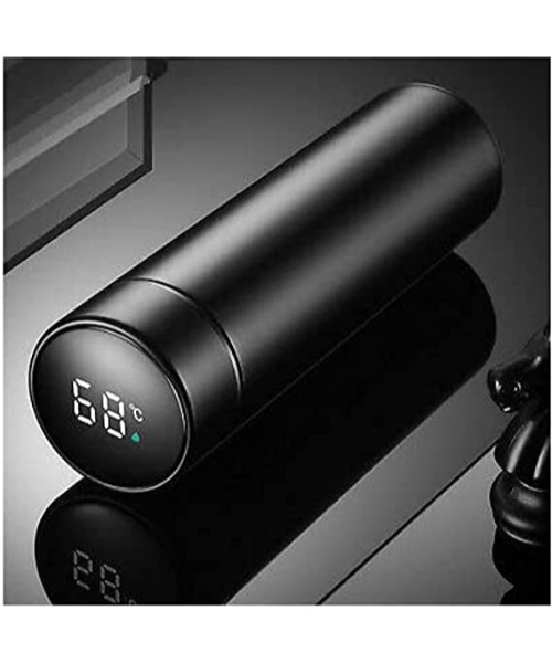 Thermal Mug Flask Healthy Stainless Steel 304 Digital Touch  500 Ml - Black