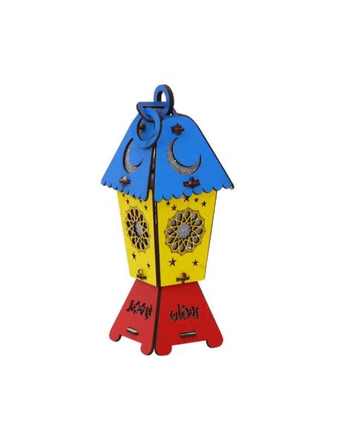 Bingo Ramadan Wooden Lantern with Singing Lighting for Children - Multi Color