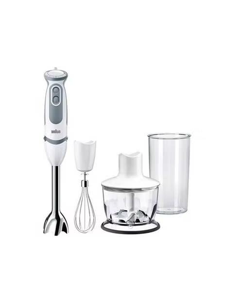 BRAUN Mq5235 Stainless Steel Handle With 3 Accessories Hand Blender - Gray White