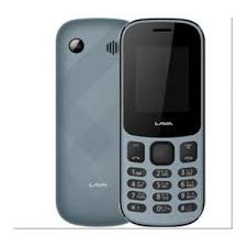 هاتف خلوي بشريحتين و ذاكرة داخلية 32 ميجابايت شاشة 1.5 سم شبكة جي اس ام من لافا - اسود ازرق Lava-E5