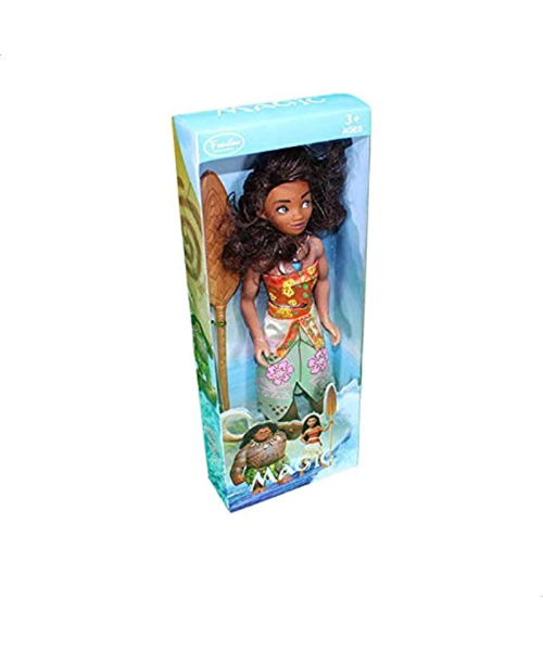 Disney Princess Doll Moana With Paddle For Girls - Multicolor