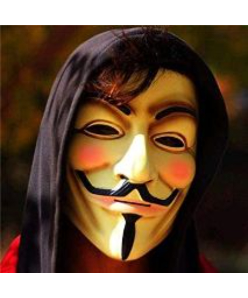 Anonymous Hacker V-vendetta Face Mask Adults Unisex Horror