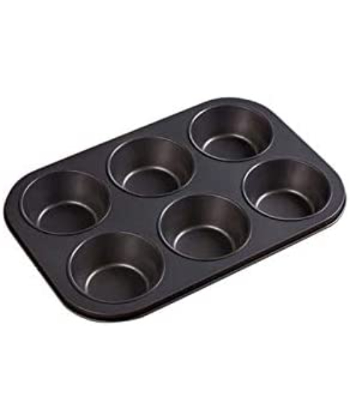 6 Holes Nonstick Baking Pan Carbon Steel Muffin Cup Pan Mold