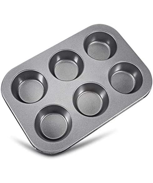 4/6/12 Holes Cupcake Baking Tray Muffin Cake Mold Non-stick Carbon