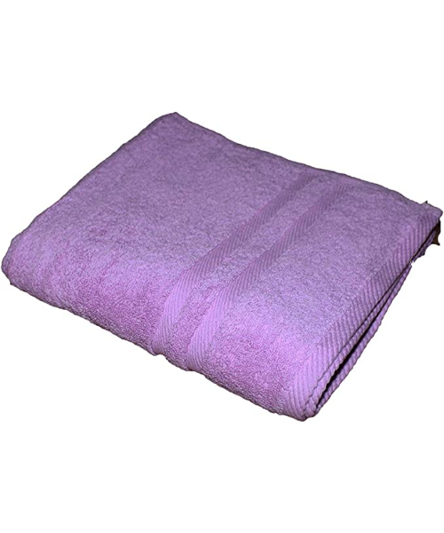 Solid Soft Cotton Body Towel - Purple