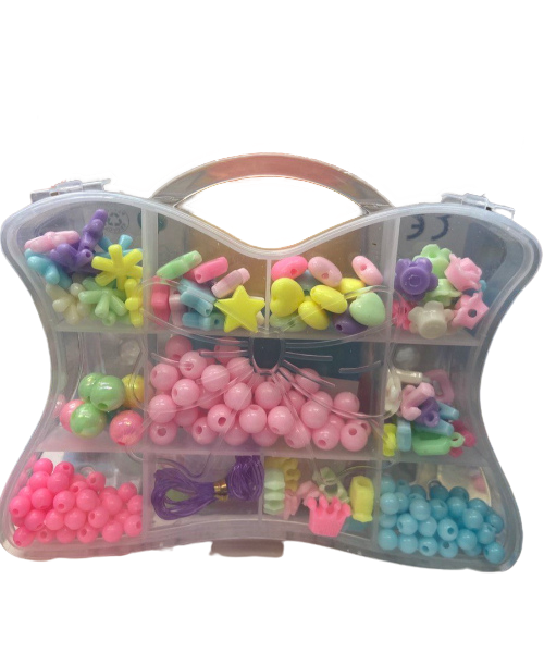 Toy Craft Jewelry Beads Plastic For Kids - Multi Color 
