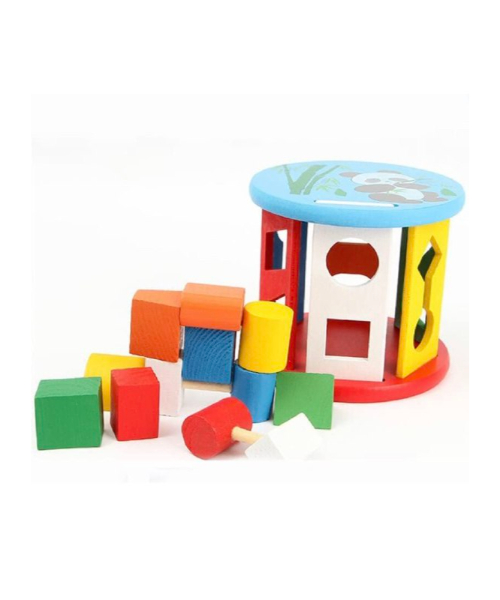 لعبة عجلة التطابق الخشبية للأطفال - متعدد الالوان 