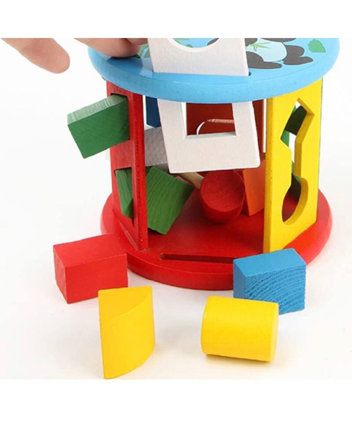 لعبة عجلة التطابق الخشبية للأطفال - متعدد الالوان 