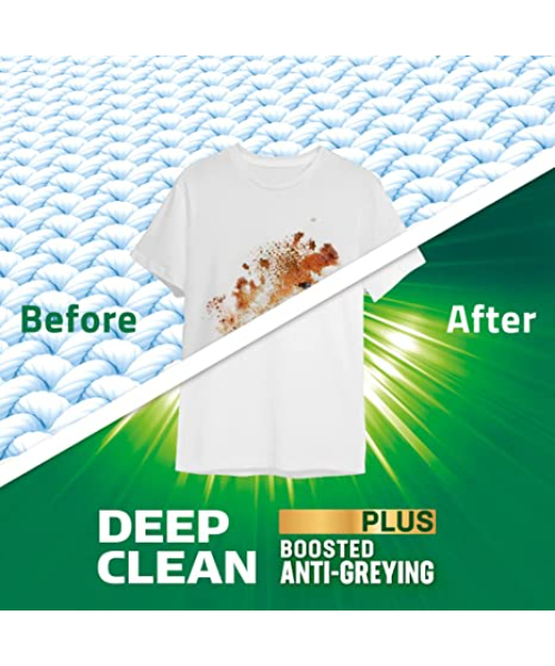 مسحوق غسيل جل للغسالات الاوتوماتيك لتنظيف عميق للملابس البيضاء برائحة الورد من برسيل - 2.6 كجم