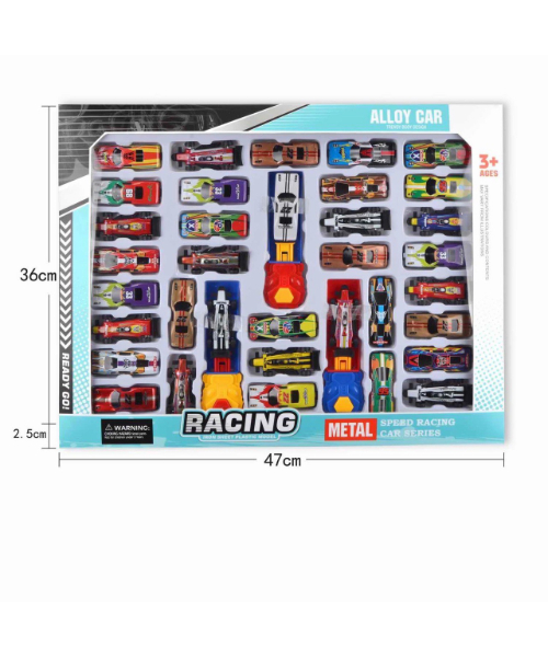 Set Of Sports Racing Cars Game For Kids - Multicolor