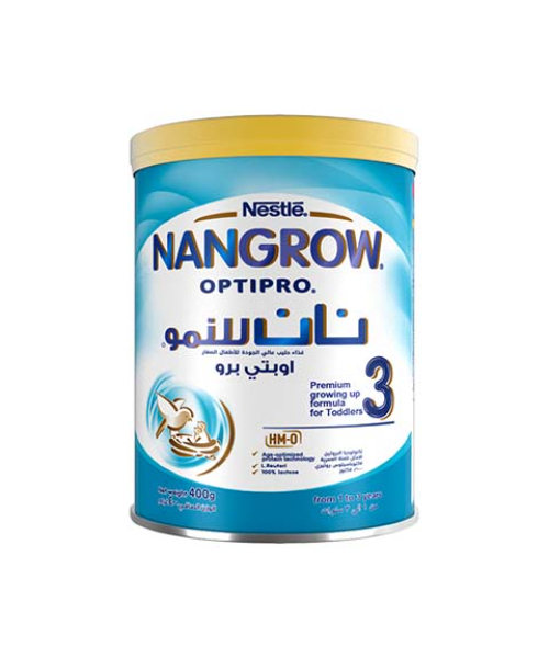 Nestle Nangrow 3 Optipro Growing Up Milk Powder From 0 - 6 Months - 400 Gm