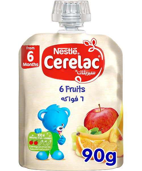 Nestle Cerelac 6 Fruits From 6 Months - 90 Gm