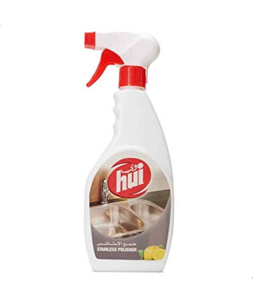 Hui Spray Stainless Stainless Polisher With Lemon Scent - 500 Ml