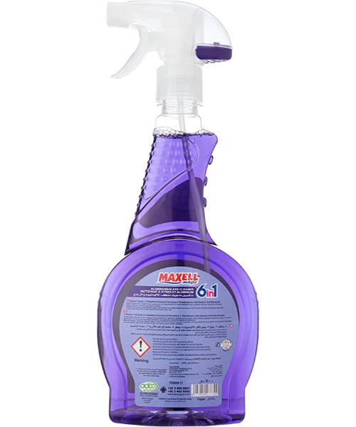 Maxell Magic Spray Aluminum And Glass Cleaners 6 In 1 - 700 Ml
