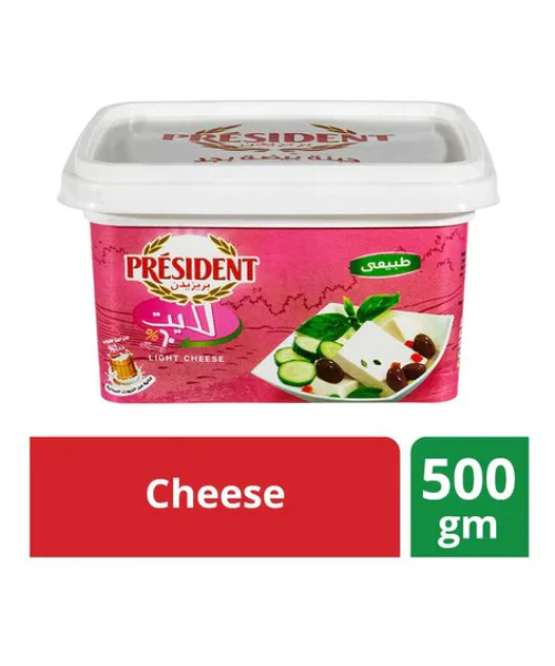 President Light White Cheese Natural - 500 gm