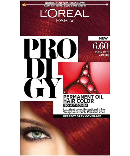 L'Oreal Paris Prodigy Permanent Hair Color - 6.60 Ruby Red 
