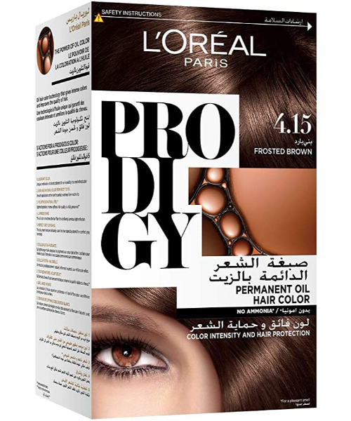 L'Oreal Paris Prodigy Permanent Hair Color - 4.15 Frosted Brown 