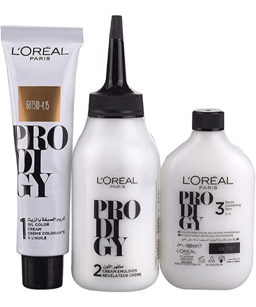L'Oreal Paris Prodigy Permanent Hair Color - 4.15 Frosted Brown 