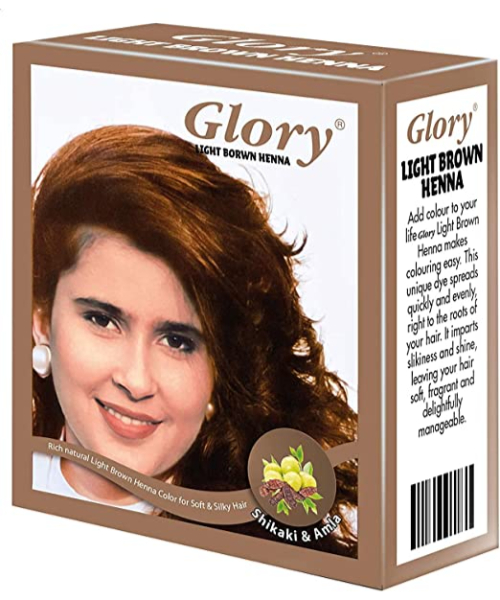 Glory Hair Coloring Henna - Light Brown