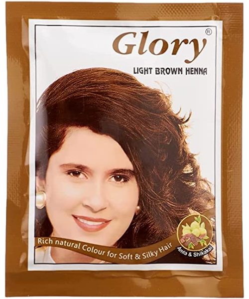Glory Hair Coloring Henna - Light Brown