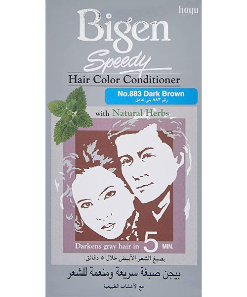 Bigen Hair Color Conditioner With Natural Herbs - 883 Dark Brown