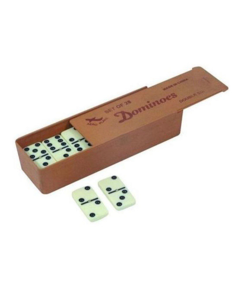 Domino Game Large Size - White Black