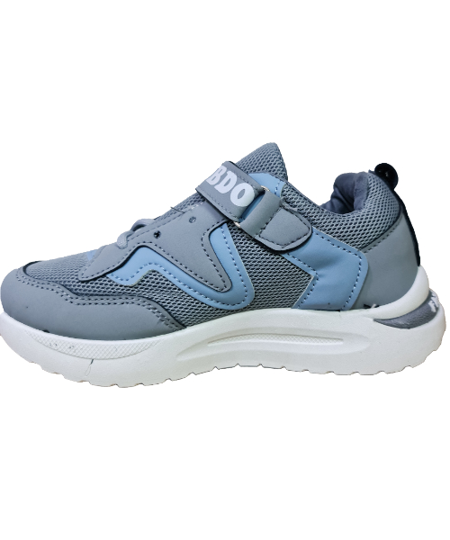 Casual Shoes Lace Up Flat For Kids - Grey Blue 