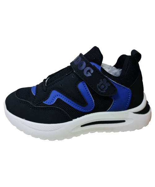 Casual Shoes Lace Up Flat For Boys - Black Navy 