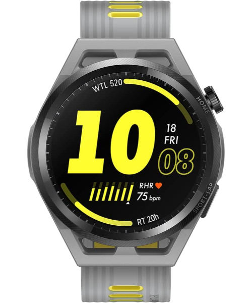 Huawei Gt Runner Heart Rate Monitoring Scientific Running Program Smart Watch, 46 Mm - Light Grey Yellow