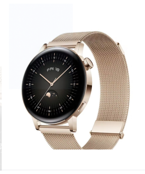 Huawei Gt3 Mil-B19 Adjustable Strap Elegant Smart Watch 42 Mm -Gold