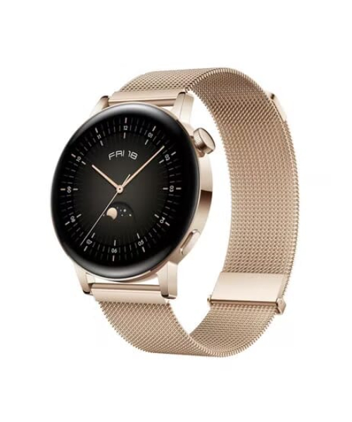 Huawei Gt3 Mil-B19 Adjustable Strap Elegant Smart Watch 42 Mm -Gold
