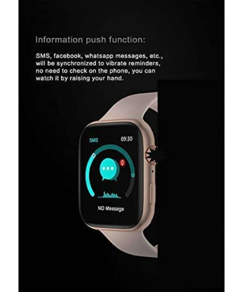 Smart Watch Fk88 Series 6 Hd Screen Heart Rate Monitor 1.78Inch - Black