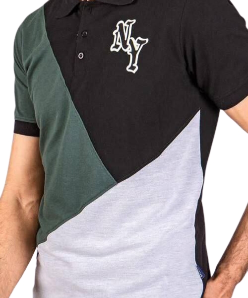 Cotton Polo T shirt Short Sleeve Round Neck For Men - Multi Color